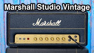 Marshall Studio Vintage  BEST Plexi on the market  SV20H [upl. by Anail590]