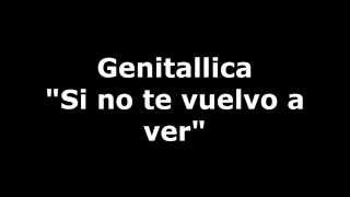 GenitallicaSi No Te Vuelvo a Ver con Letra [upl. by Aciram642]