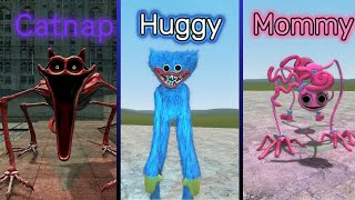 All Poppy playtime chapter 13 chase scene  All death scene in garrys mod poppy playtime mods [upl. by Ahsuat]