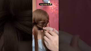 Flower bun hairstyle hairstyle hairstylist hair braids shortsvideo shorts [upl. by Amiel]