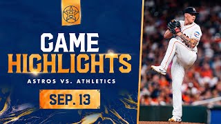 As vs Astros Game Highlights 91323  MLB Highlights [upl. by Nayb752]