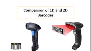 Comparison Between 1D Barcode and 2D Barcode [upl. by Ohl504]