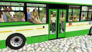 OMSI Voljanin test 8 doors  full bus pass [upl. by Lias976]