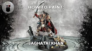 Contrast How to Paint Jaghatai Khan Primarch of the White Scars [upl. by Nitnert]