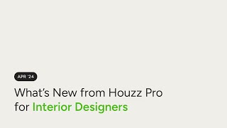 Apr 24  Whats New for Interior Designers [upl. by Erasaec]