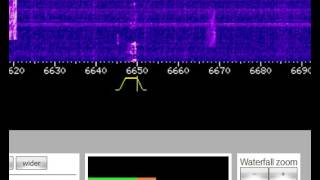 6650 KZ WEBSDR TWENTE WX ORAGEUX QSO FRANCAIS SUR LA BANDE PIRATE DES 45 M [upl. by Rudiger613]