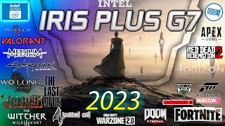 Intel IRIS Plus G7 in 15 GAMES 20232024 [upl. by Keenan]