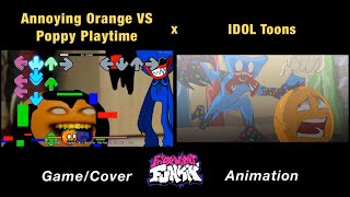 Annoying Orange VS Corrupted Poppy Playtime Co  Come Learn With Pibby x FNF Animation x GAME [upl. by Garett]