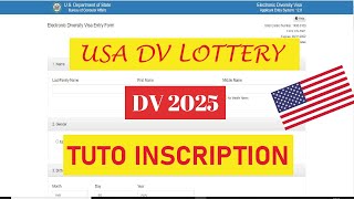 comment sinscrire à la dv loterie 2025  Tuto inscription [upl. by Ayit988]