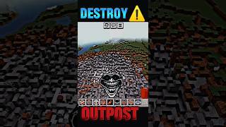 Im destroy for pillager outpost🤯🤫minecraft trandingshorts viralshorts [upl. by Analli]