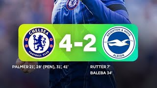 chelsea vs brighton 42 Highlights Premier LeagueCPalmer super hat trick goalchelseapremierleague [upl. by Enicul]