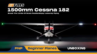 📦 Unboxing excitement 🎉 FMS 1500mm Cessna 182 FMSRCAirplane [upl. by Arraes]