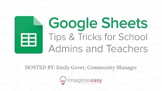 Google Sheets for Admins amp Teachers [upl. by Buiron]