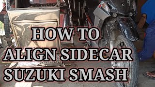 SIDECAR ALIGNMENTSUZUKI SMASH [upl. by Ahsena]