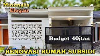 Renovasi Teras Minimalis Modern Rumah Subsidi [upl. by Notpmah]