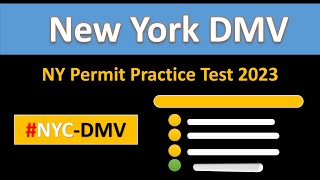 NY Permit Practice Test 2023 New York DMV Knowledge Test Online [upl. by Martie]