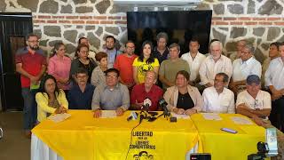 Conferencia de Prensa libertad de los ambientalistas de Cabañas exigen respeto fallo judicial [upl. by Devora]