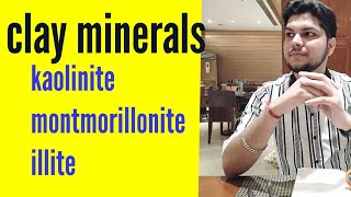 clay minerals  kaolinite  montmorillonite illite  soil mechanics civil engineering [upl. by Karolina465]