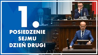 1 posiedzenie Sejmu  dzień drugi 14 listopada 2023 r [upl. by Nolham]