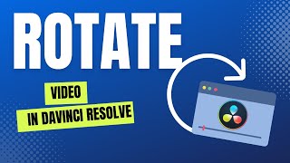 How To ROTATE and AUTO SCALE a video clip in DaVinci Resolve [upl. by Plotkin870]