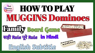 How to Play Muggins Dominoes Game in hindi for Two Player  The Games Unboxing [upl. by Atteroc]