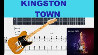 KINGSTON TOWNUB40Guitar Tab TUTORIALMastertabsBestFreeYoutubeMusicFREE GUITAR [upl. by Acitel]