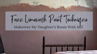 How To Get This Faux Limewash Paint Technique [upl. by Lerad]