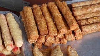 Street Food Chinese People Eat  Loh Bak Ngo Hiang Pork Roll [upl. by Nylsor435]