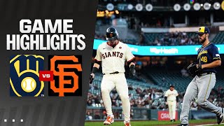 Brewers vs Giants Game Highlights 91124  MLB Highlights [upl. by Stern]