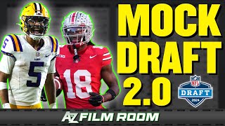 2024 NFL Mock Draft 20 3 Rounds with Trades [upl. by Atnuahsal]