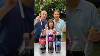 CocaCola Est Pepsi VS Mentos shorts GamGam Family [upl. by Annai]