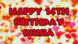 Krisia Todorova HAPPY 14th BIRTHDAY Krisia [upl. by Trojan]