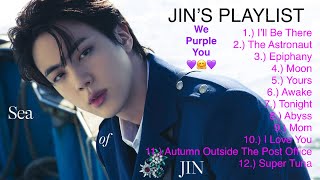 Jin’s Awesome Playlist 2024 💜🤗💜Borahae Jin We missed you 🤗 bts btsarmy jin playlist 2024 [upl. by Walton94]