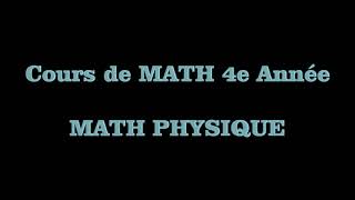 Cours de Math 4e année Tronc Commun CHAPITRE 3 [upl. by Tad]