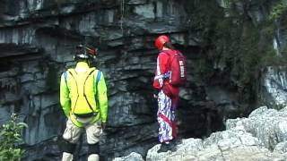 Mexican BASE Cave Jump at Cave of the Swallows  Aerial Extreme [upl. by Linsk952]