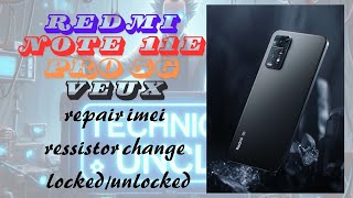 redmi note 11e pro 5g veux dual imei repair ressistor change [upl. by Nwahsiek]