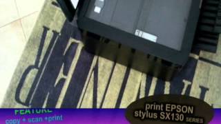 Datashow limprimante Epson stylus SX 130 séries الة الطباعة ابسون [upl. by Dorena461]