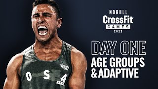 Thursday Day 1 AgeGroup and Adaptive — 2022 NOBULL CrossFit Games [upl. by Llibyc]