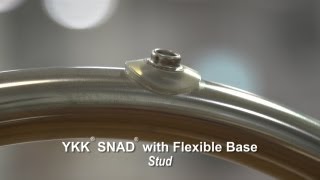 YKK® SNAD® Adhesive Backed Flexible Base Snap Stud [upl. by Kcim]