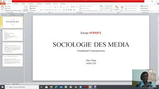 Sociologie des media Séance 1 [upl. by Netloc]