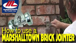 MARSHALLTOWN MORTAR REMOVER  BRICK JOINTER  BRICK POINTING [upl. by Yrelbmik]