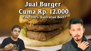 REVIEW JUJUR BURGER BANGOR DENNY SUMARGO Rp 12000 PAKE AUSTRALIAN BEEF [upl. by Astrid]