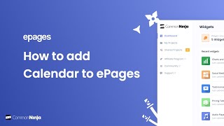 How to add a Calendar to ePages [upl. by Aehcim975]