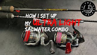 HOW TO SET UP A SALTWATER ULTRALIGHT ROD AND REEL  My Setup for Shore Fishing [upl. by Fidel503]