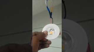 Bajajn LED 3 whatt 4000k light fitting connection electrical short [upl. by Ora]