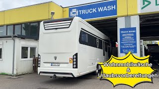 Wir wurden an der Waschstraße abgewiesen 😑  Urlaubsvorbereitungen im Wohnmobil [upl. by Koenraad]