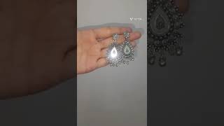 Silver earring for traditional wearmyntra [upl. by Zoila]