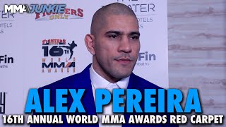 Alex Pereira Reacts to Jamahal Hill Confrontation at UFC PI Trolls Magomed Ankalaev [upl. by Sirref228]