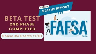 FAFSA Beta Testing Phase 2 Update fafsa betatesting departmentofeducation [upl. by Yung]