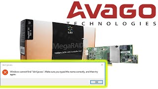 How to setup LSI Mega Raid storage manager  windows Cannot find \bin\javaw  JAVA error [upl. by Crowley981]